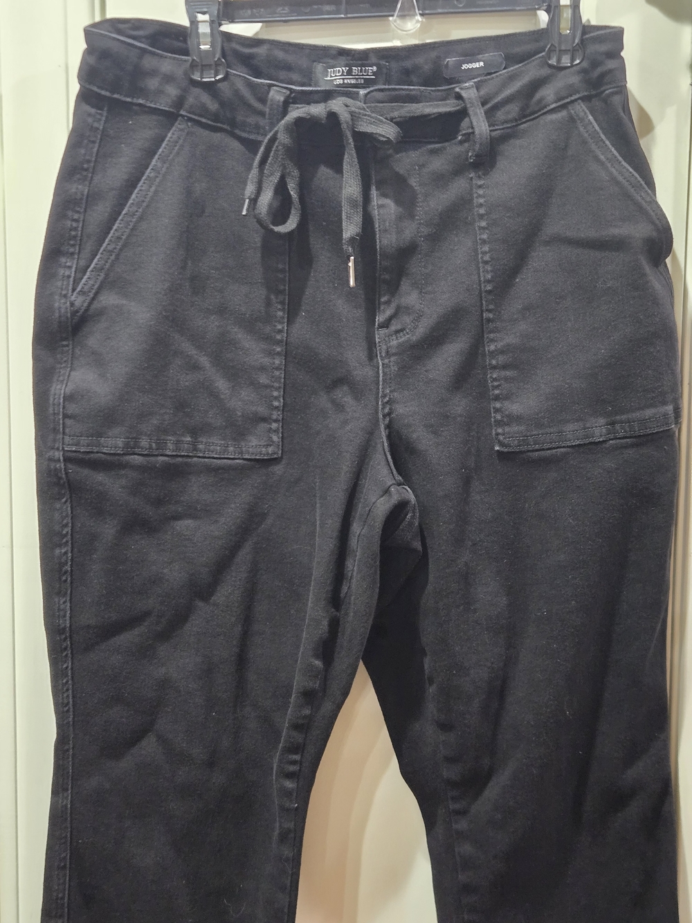 Judy Blue Black Size 14w Women's Jogger Sweatpants with Drawstring